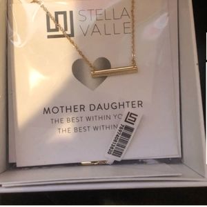 NWT Stella Valle Gold Filled Daughter Hexagon shape Gold Filled Necklace